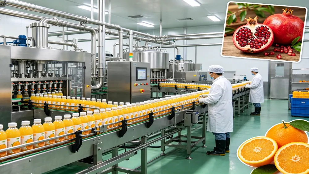 Hur man bygger en juiceproduktionslinje som hanterar flera frukttyper