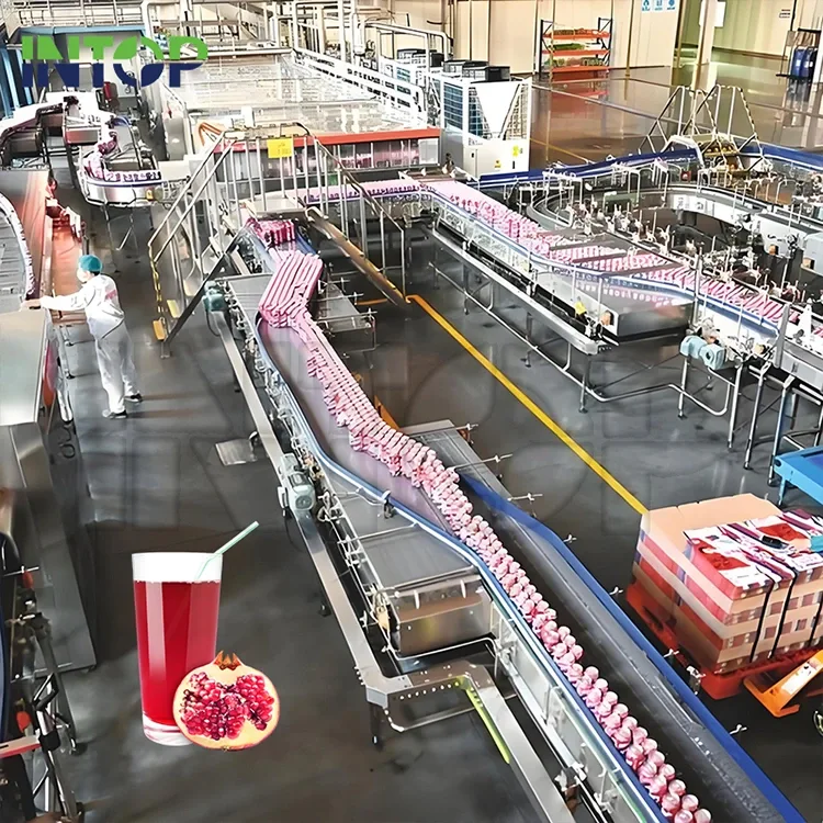 Produktionslinje för granatäpplejuice